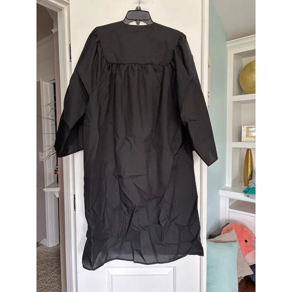 Graduation Cap and Gown with 2025 Year Charm for College &High School, Unisex